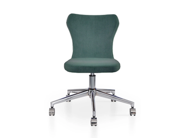 NEW 5 WAYS - Swivel height-adjustable leather office chair with 5-Spoke base by 5A Design - view 2